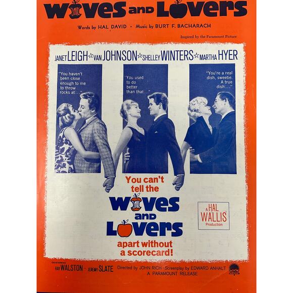 Wives and Lovers Sheet Music 1963 Hal David Burt Bacharach - Picture 2 of 5